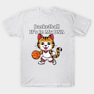 Funny Basketball Catq T-Shirt